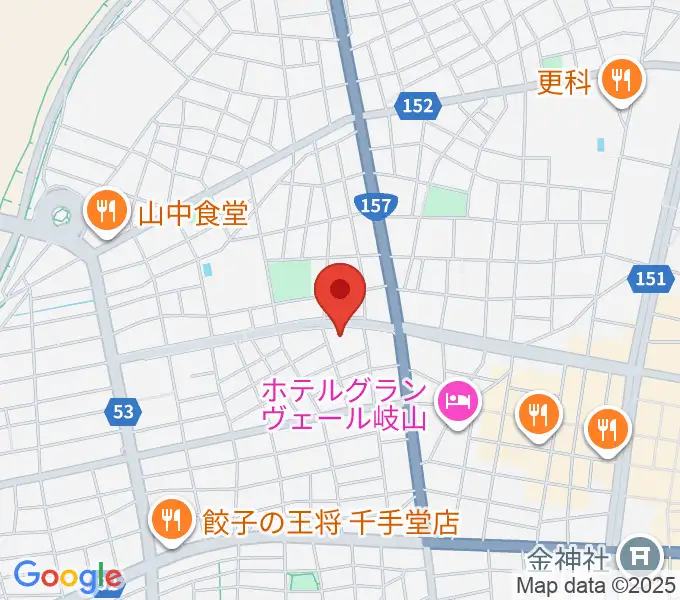 クララザール じゅうろく音楽堂の地図