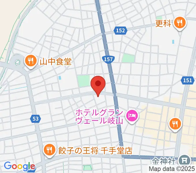 クララザール じゅうろく音楽堂の地図