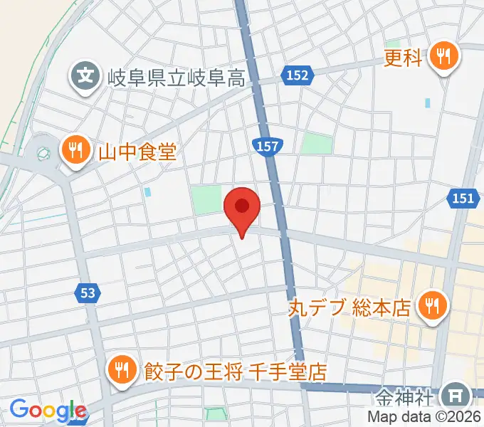 クララザール じゅうろく音楽堂の地図