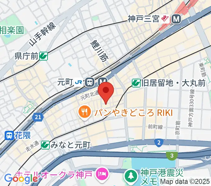 アルチザンハウス神戸の地図