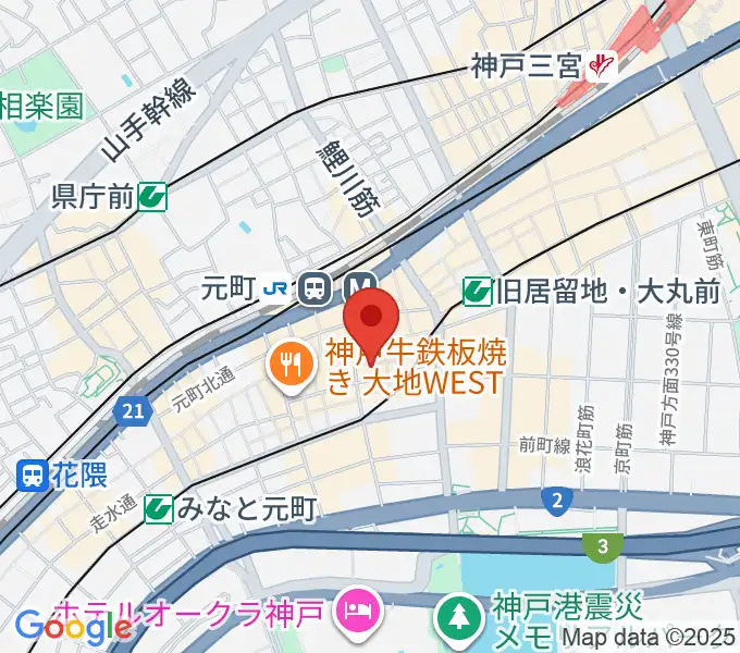 アルチザンハウス神戸の地図
