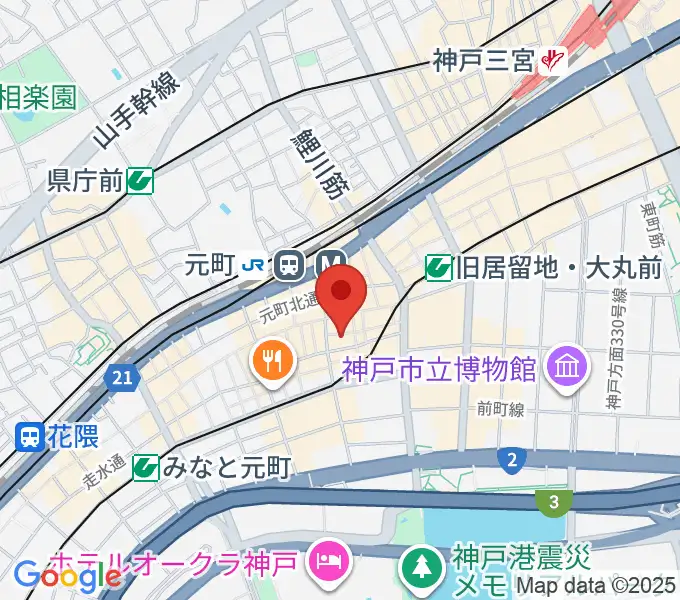 アルチザンハウス神戸の地図