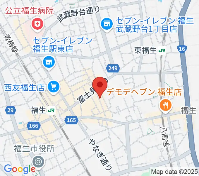 福生ムーンタムの地図
