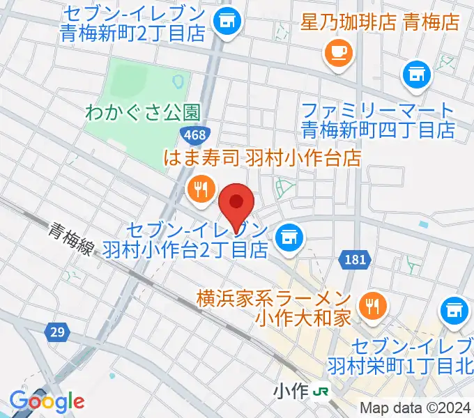 小作パーパスの地図