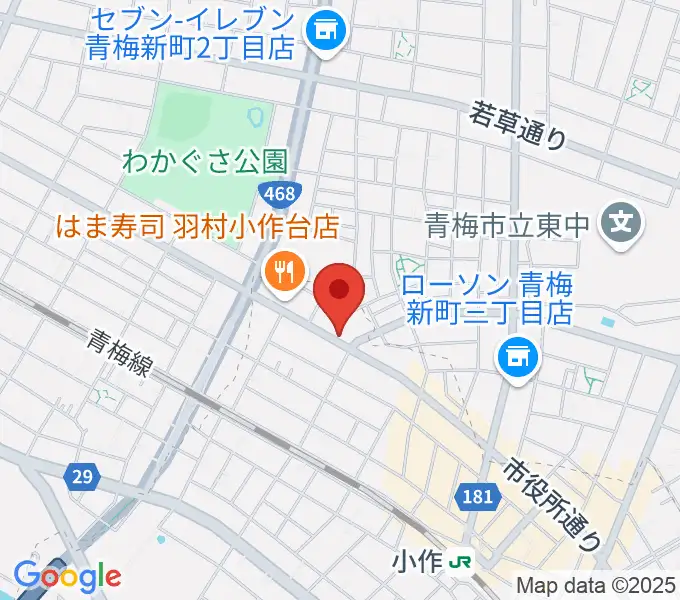 小作パーパスの地図