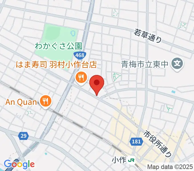 小作パーパスの地図