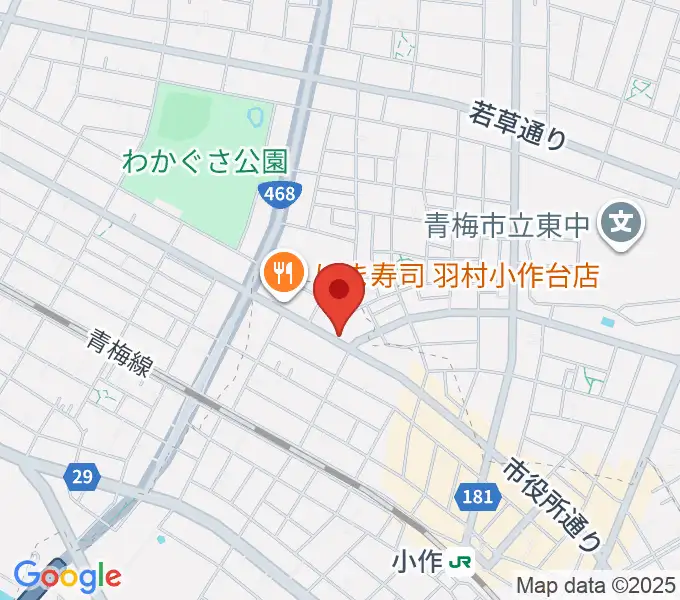 小作パーパスの地図