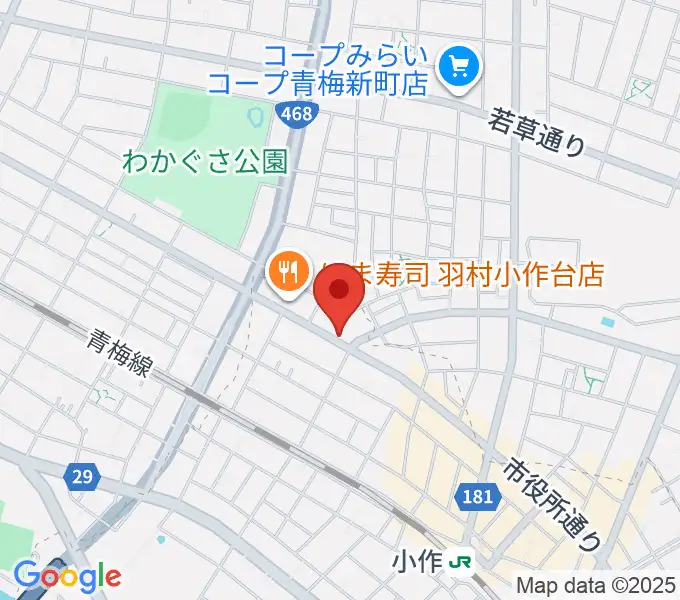 小作パーパスの地図