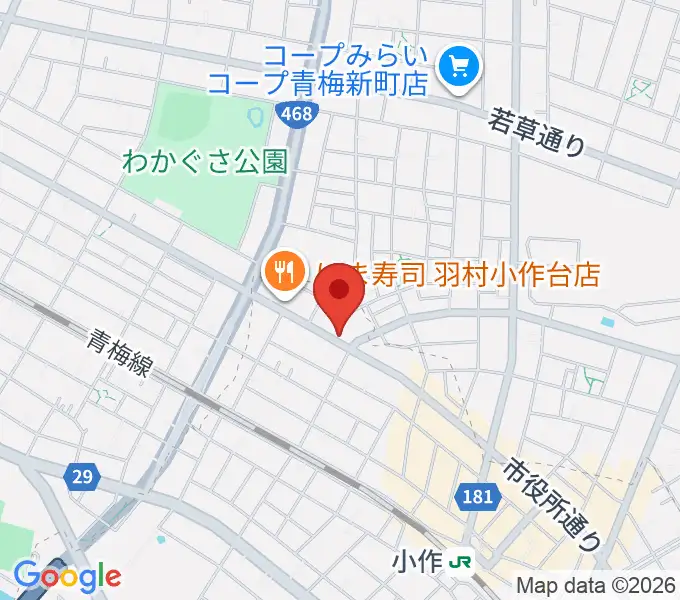 小作パーパスの地図