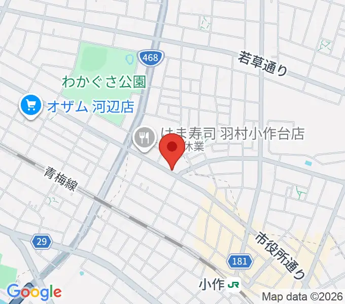 小作パーパスの地図