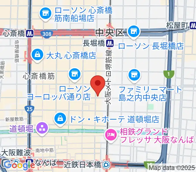 心斎橋TOBIRAの地図