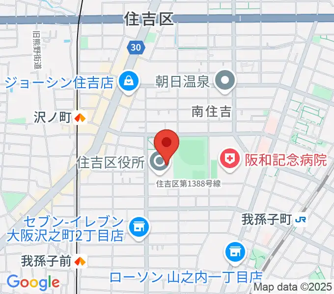 錦秀会 住吉区民センターの地図