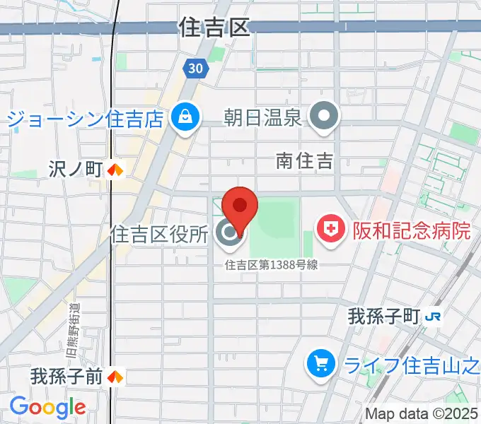 錦秀会 住吉区民センターの地図