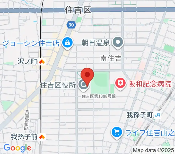 錦秀会 住吉区民センターの地図