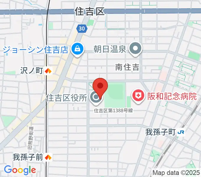 錦秀会 住吉区民センターの地図