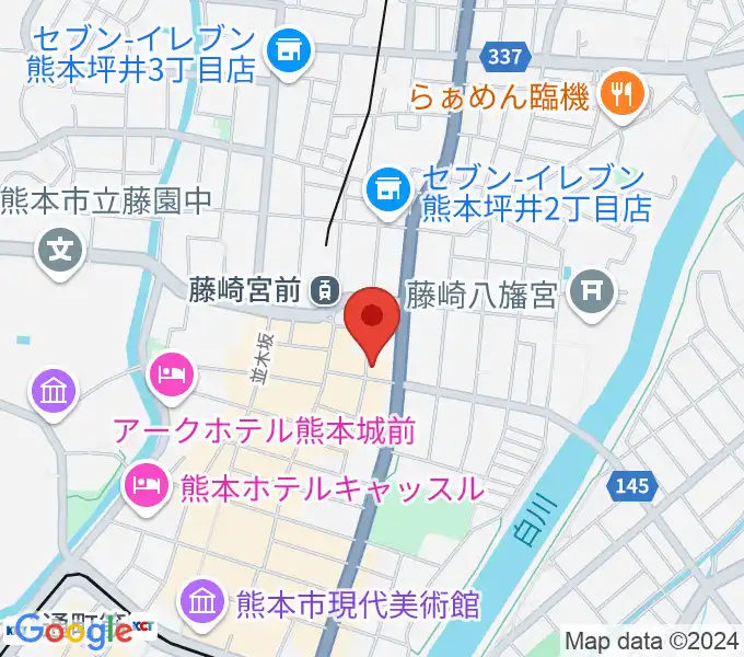 熊本NAVAROの地図