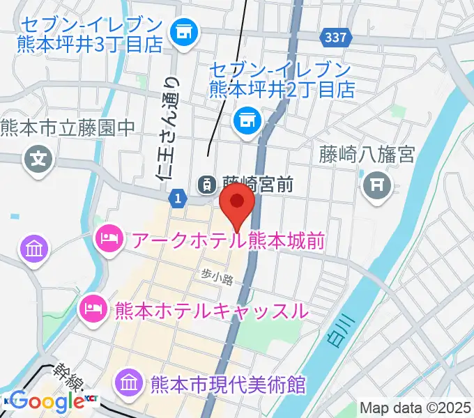 熊本NAVAROの地図