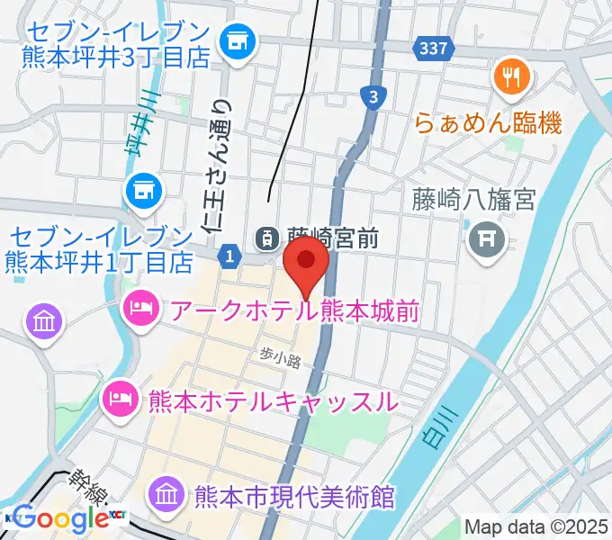 熊本NAVAROの地図
