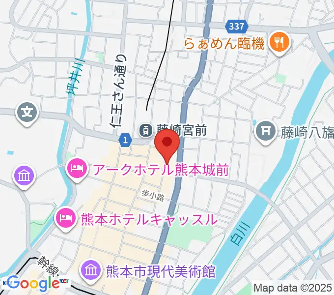 熊本NAVAROの地図