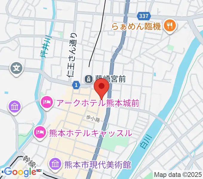 熊本NAVAROの地図