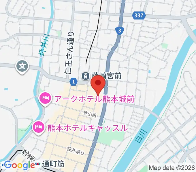 熊本NAVAROの地図