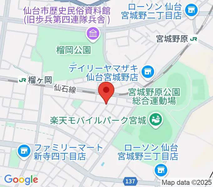 ギターハウスフレットの地図