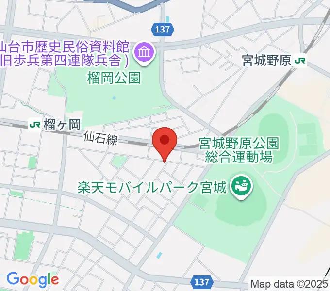 ギターハウスフレットの地図