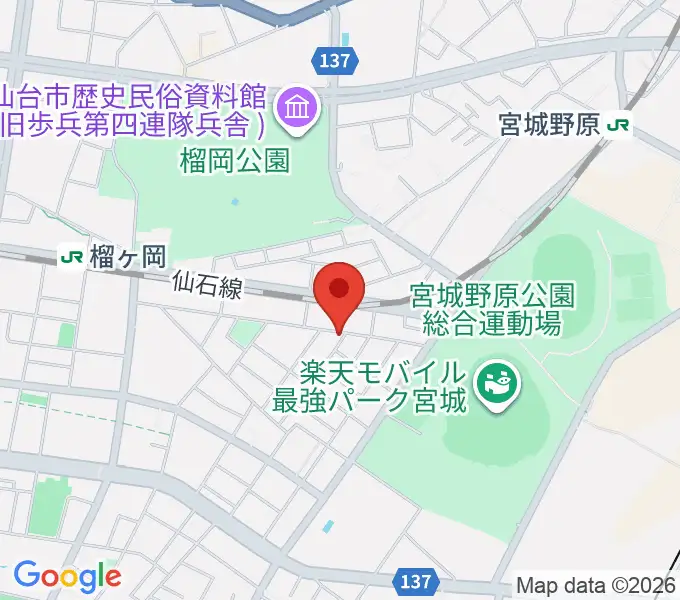 ギターハウスフレットの地図