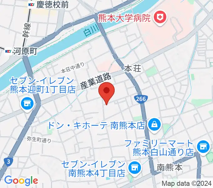 熊本サロンDOLCEの地図