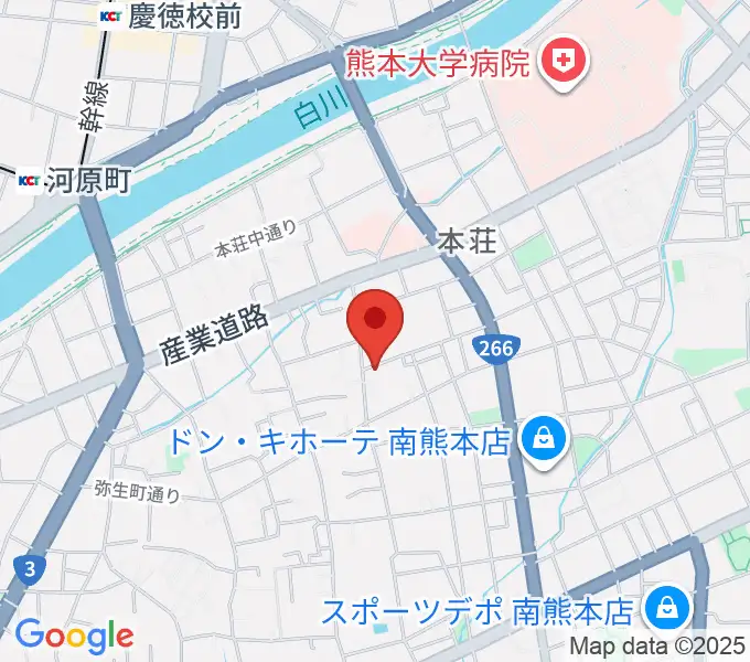 熊本サロンDOLCEの地図