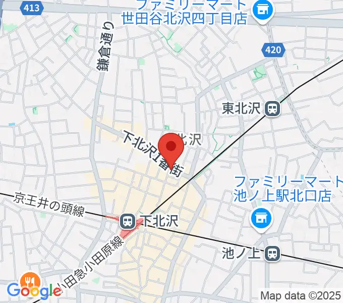 下北沢ムムリック・マーフィーの地図
