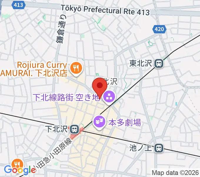 下北沢ムムリック・マーフィーの地図