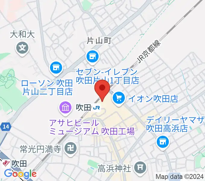 さんくすホールの地図