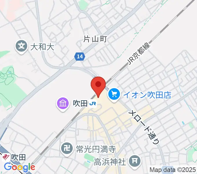 さんくすホールの地図
