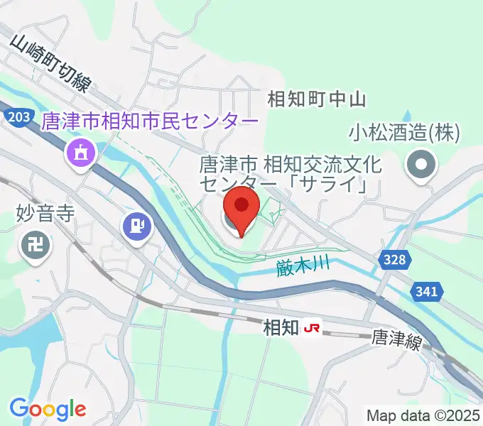 相知交流文化センターの地図