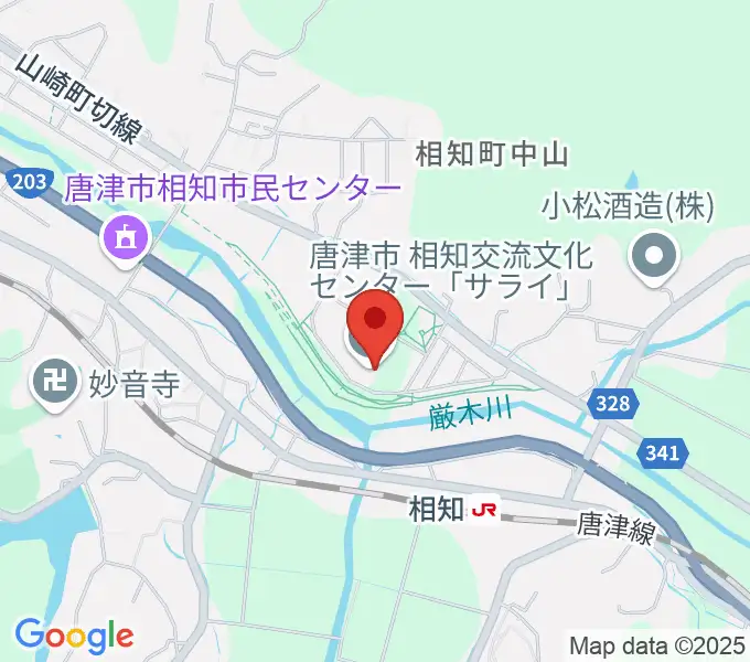 相知交流文化センターの地図