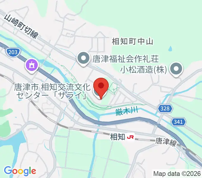 相知交流文化センターの地図