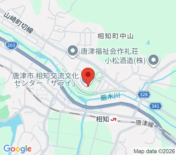相知交流文化センターの地図