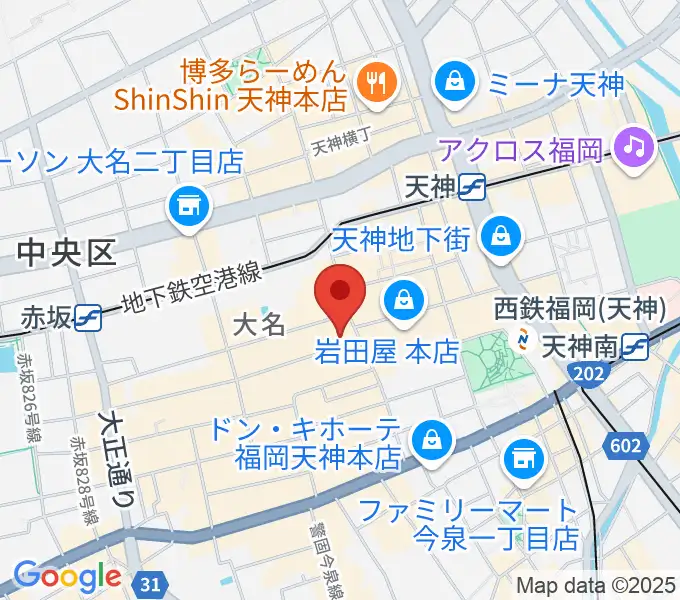 大名SQUARE GARDENの地図