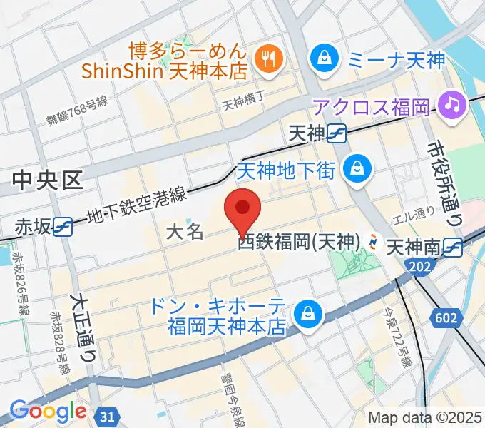 大名SQUARE GARDENの地図