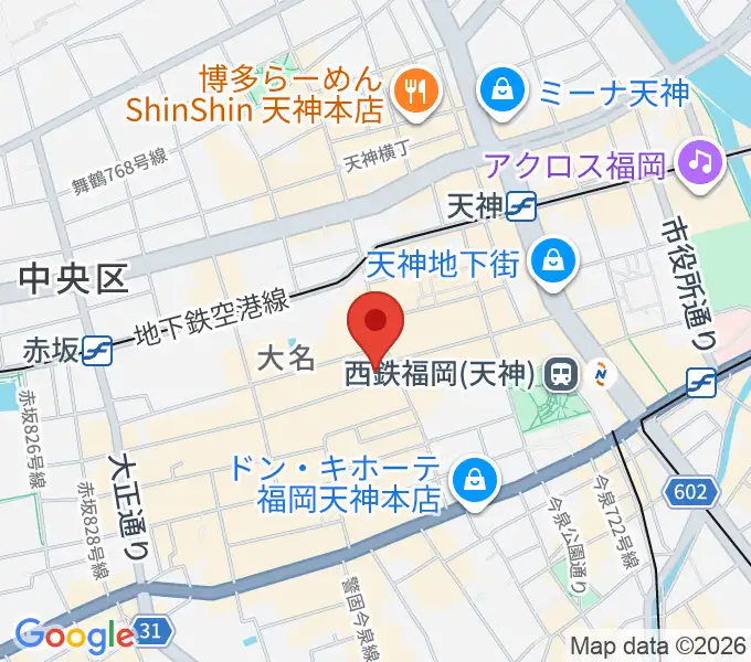 大名SQUARE GARDENの地図