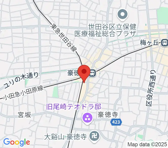 Leaf room 豪徳寺の地図