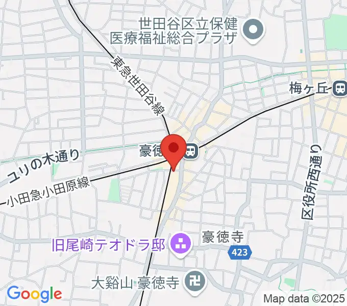 Leaf room 豪徳寺の地図