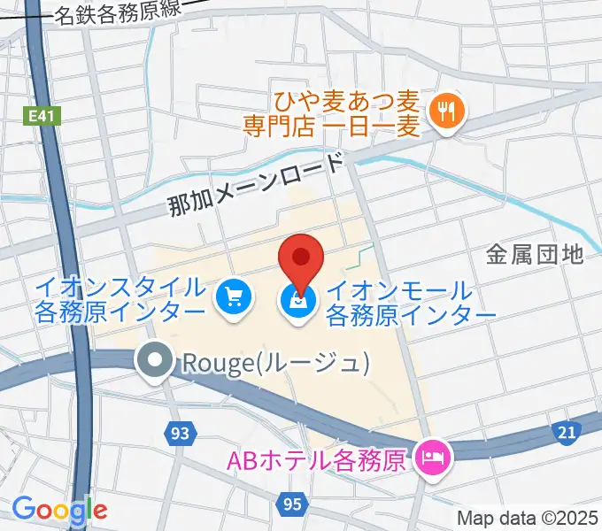 ロッキン岐阜店の地図