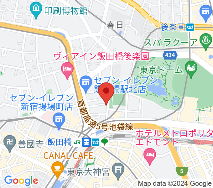 松尾弦楽器 東京店の場所
