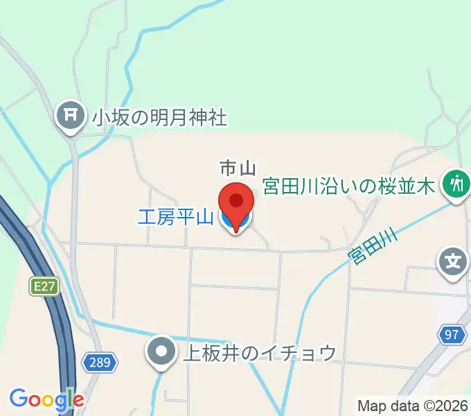 古楽器製作工房 平山の地図