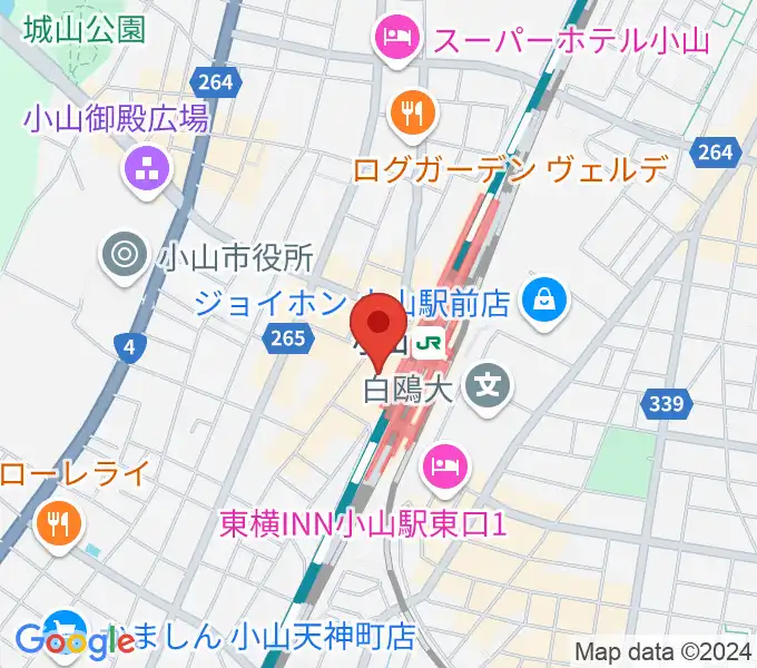 小山市立生涯学習センターの地図