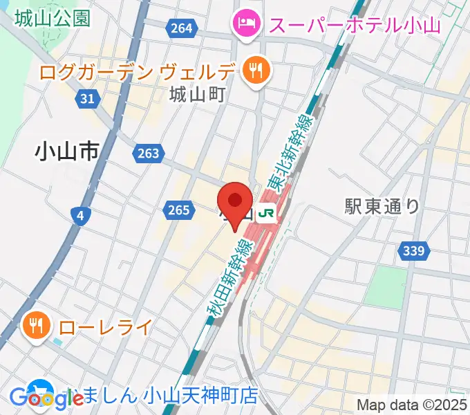 小山市立生涯学習センターの地図