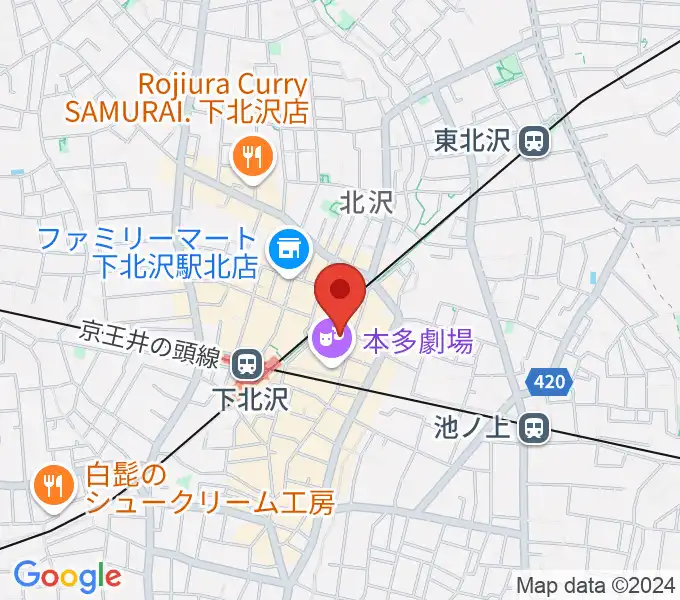 下北沢APOLLOの地図