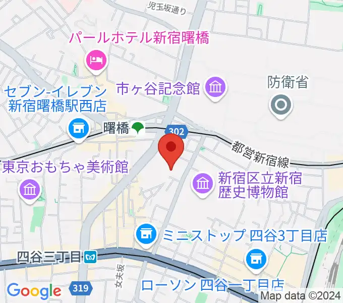 四谷ボビーズの地図